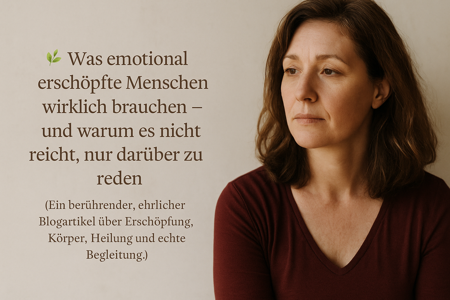 Emotional erschöpft.